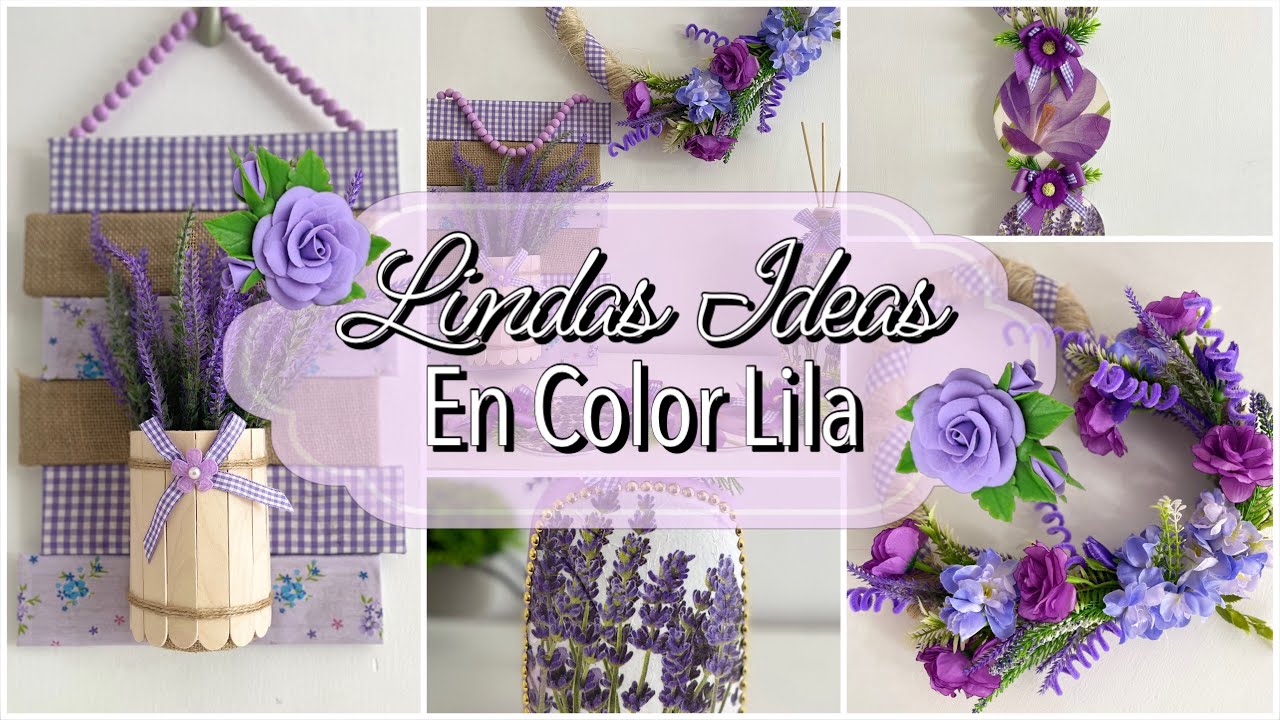 Bellas Manualidades en color Lila para Decorar tu hogar   ♻️ / Ideas recicladas / artesanato