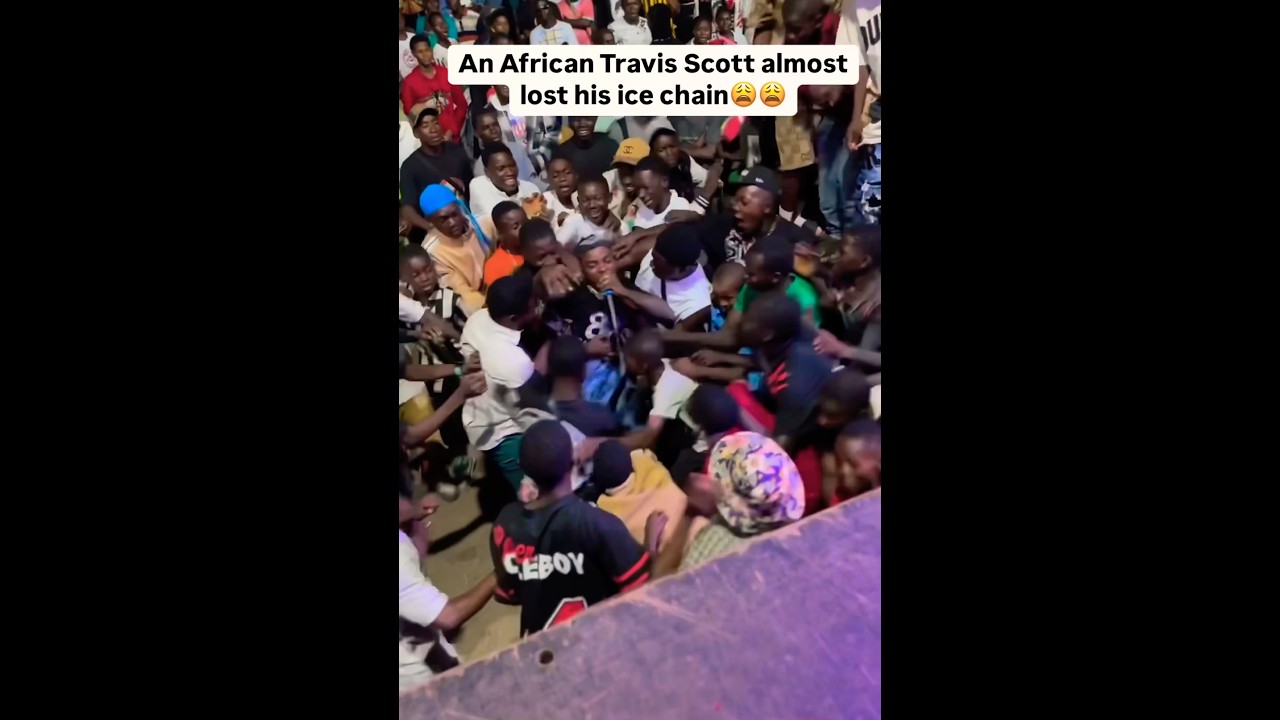 African Travis Scott Almost Lost His Ice Chain Jumping In Crowd 🤯🤯🤯‼️#viralshorts #shorts #foryou