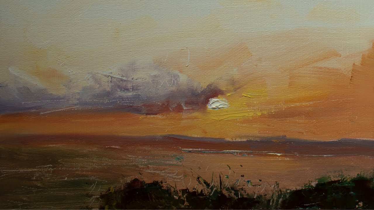 Paint a Sunrise with Oils in 30 Minutes