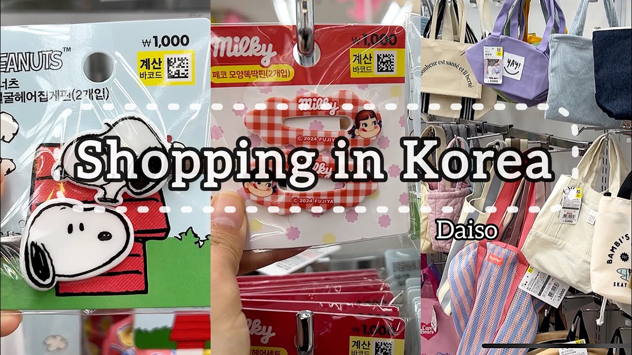 shopping in Korea/ Daiso new spring cute things/ What can you buy in Korea?
