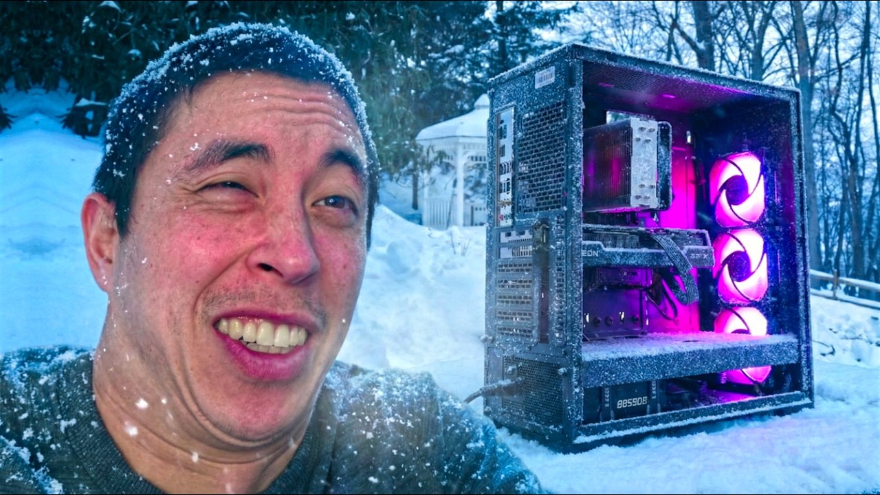 I built a $1000 PC outside in -8° Weather