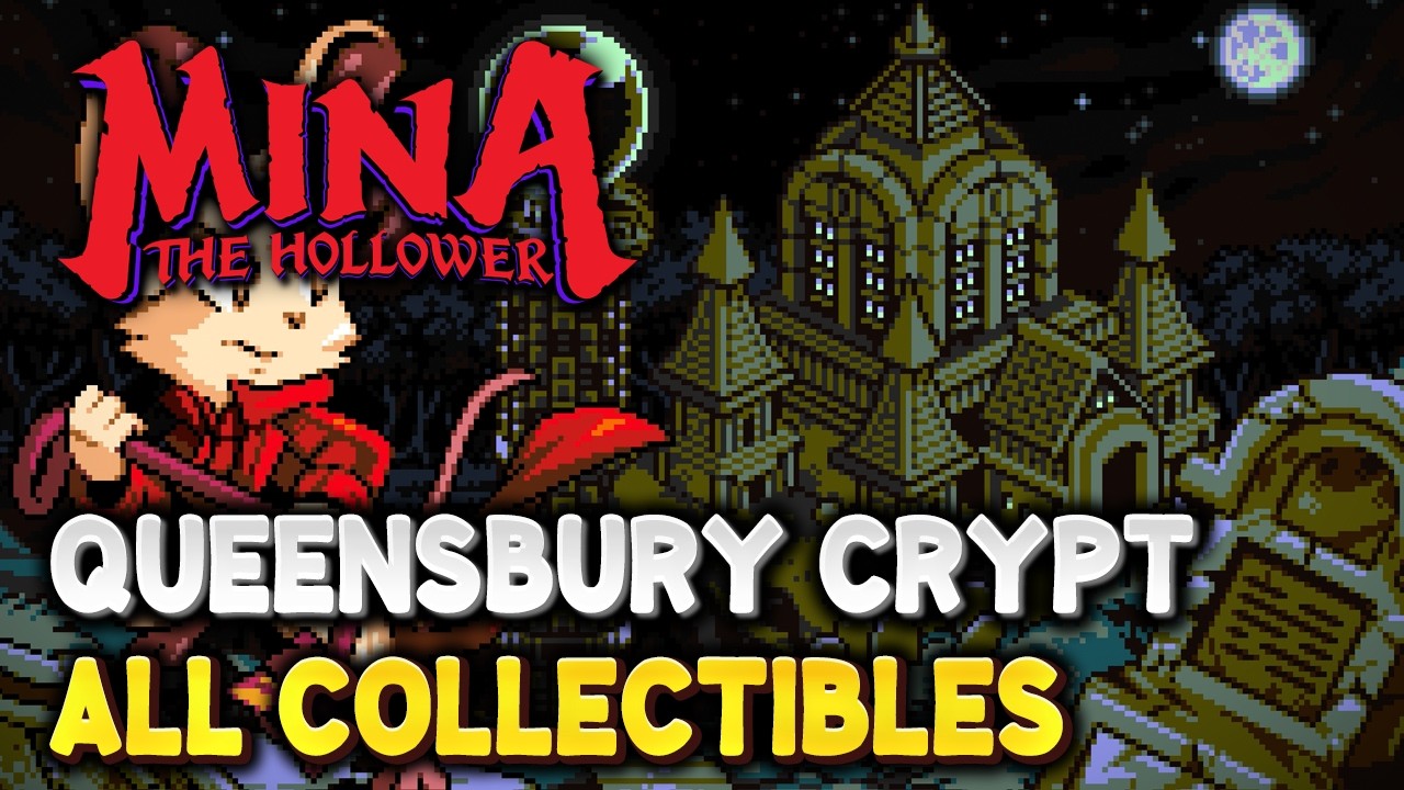 Mina The Hollower ALL COLLECTIBLE LOCATIONS in Queensbury Crypt (All gems, keys, trinkets, etc...)
