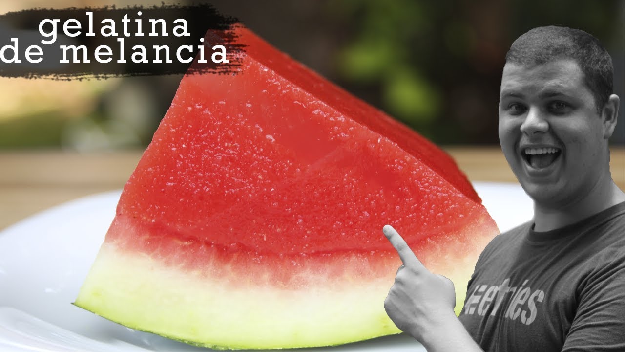 COMO FAZER GELATINA DE MELANCIA SUPER SIMPLES| RECEITA FÁCIL