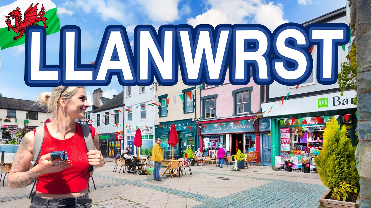 LLANRWST | Full tour of CHARMING Llanrwst North Wales | 4K Walking Tour