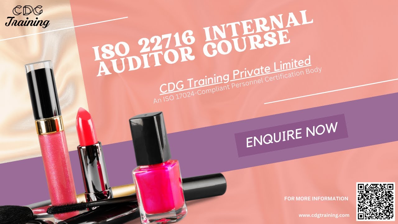 Master ISO 22716 Internal Auditor with CDG Training Private Limited | Get Course Link Below |