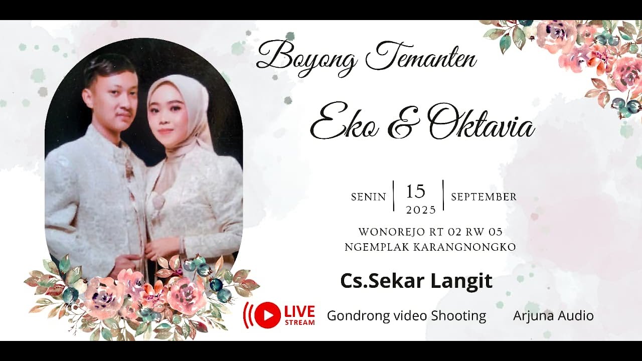 #live CS SEKAR LANGIT  -  Boyong Manten Eko Widiyanto & Octavia Faradila - 15 September 2025