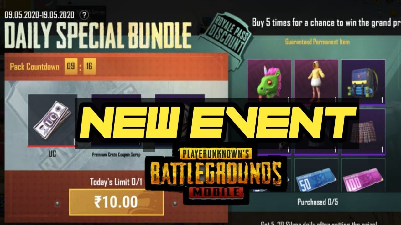 Get 100,200UC Discount Voucher For Season 13 Royal Pass | Daily Special Bundle Event Pubg Mobile