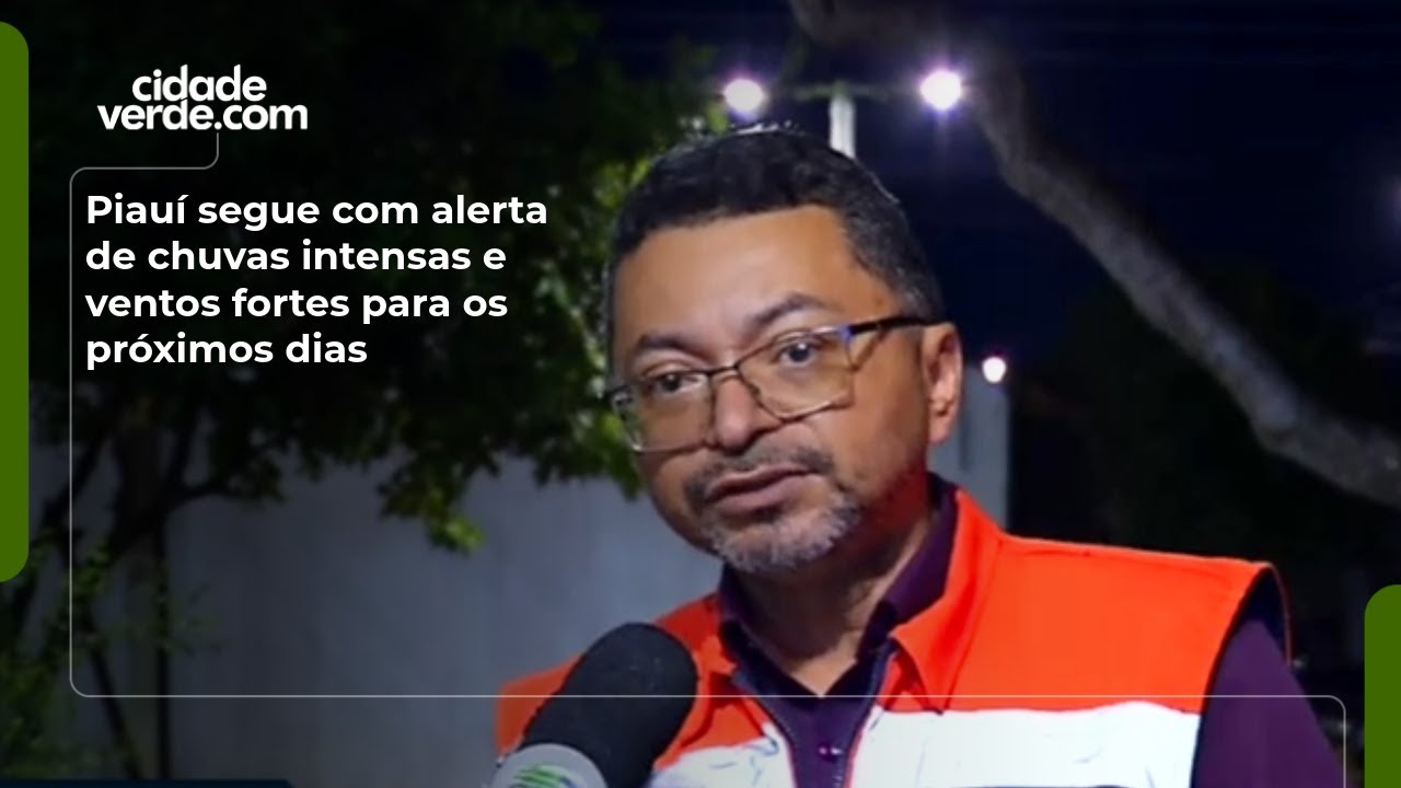 Piauí segue com alerta de chuvas intensas e ventos fortes para os próximos dias