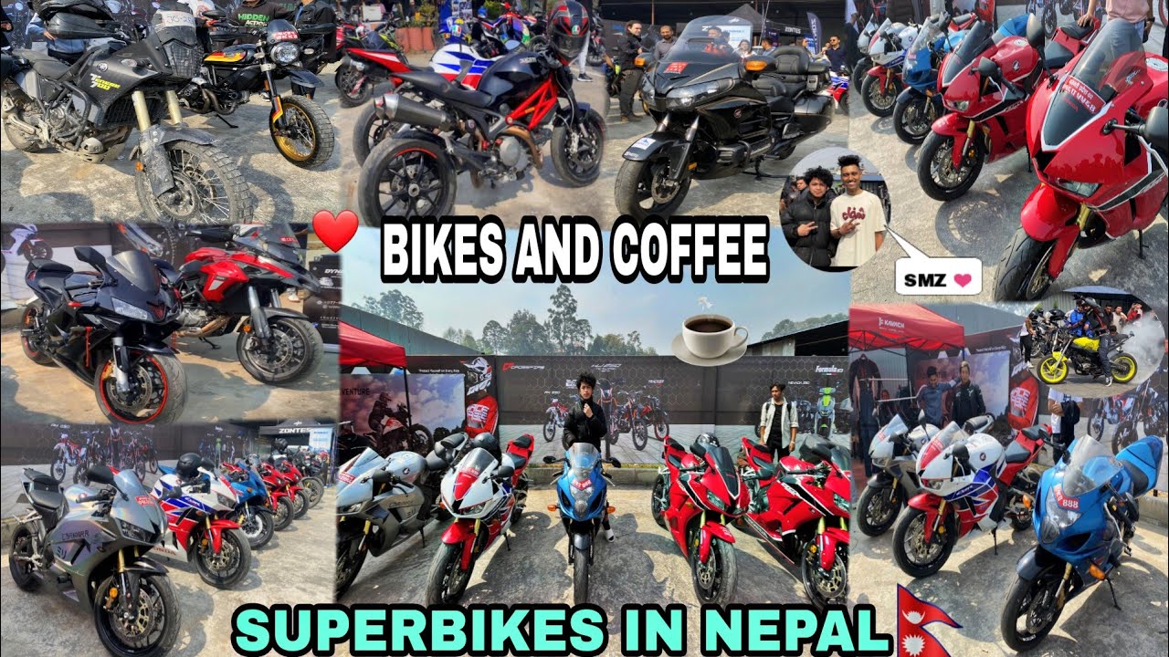 SUPERBIKES IN NEPAL🇳🇵//BIGGEST BIKERS MEETUP/CRASH*/CBR600,DUCATI MONSTER,MT-09/BIKES & COFFEE NEPAL