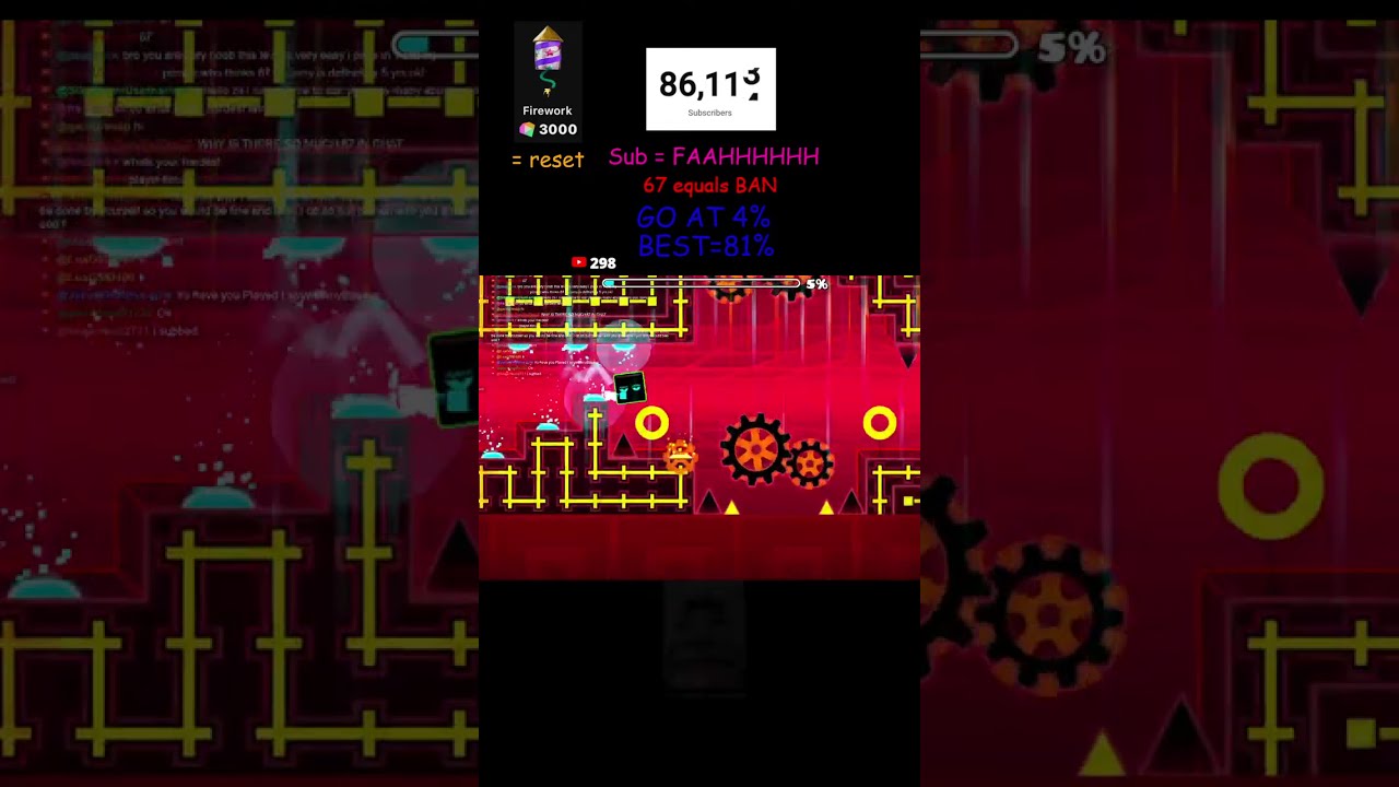 Geometry dash and chill Road to 87k!