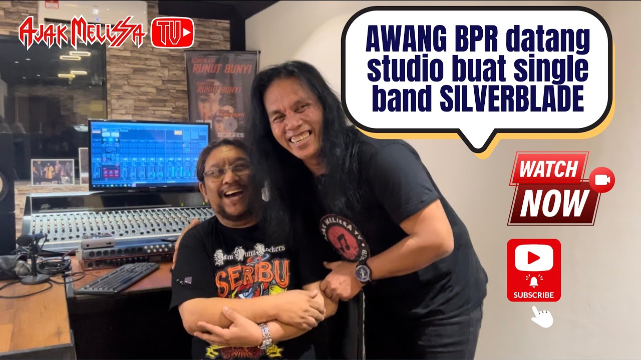 Brader AWANG BPR datang studio rakam single band SILVERBLADE