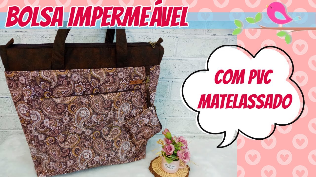 Bolsa F&aacute;cil Imperme&aacute;vel com PVC Matelassado