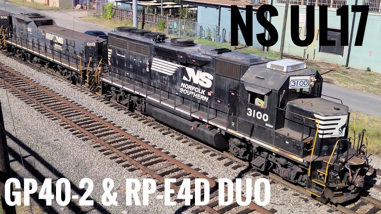 NS UL17 with former N&W GP40-2 and RP-E4D slugs in Norfolk, VA, 2021-10-18