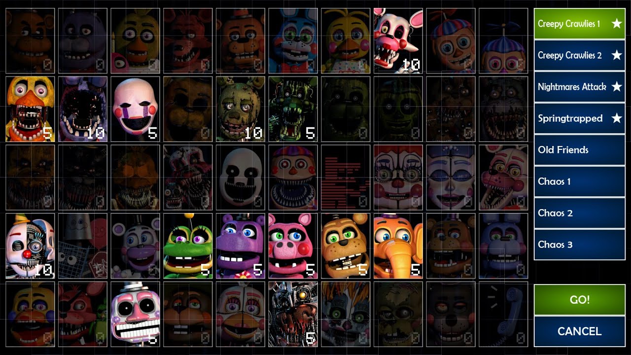 【FNaF UCN】 Creepy Crawlies 1  攻略動画 スマホ版