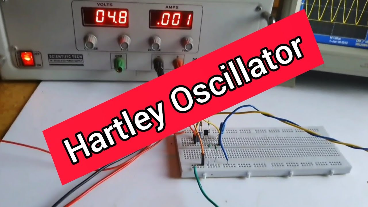 Hartley Oscillator Circuit | Diploma  Electronics | BTECH | EDC |Experiment | Breadboard