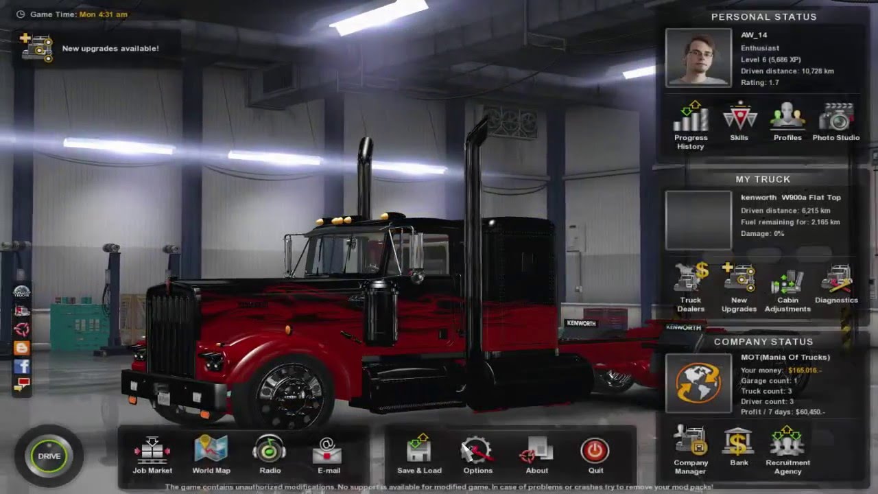 An Overload and Oversized Trailer! American Truck Simulator Mods