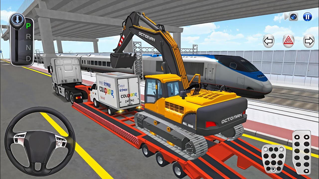 Heavy Excavator & Kia Pickup Transporting - 3D Driving Class 2026 - Android Gameplay 3D Game