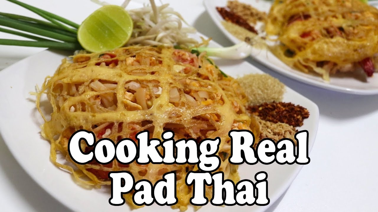 Cooking Pad Thai in Thailand. Shopping for Ingredients at a Market & a Pad Thai Recipe in Thailand