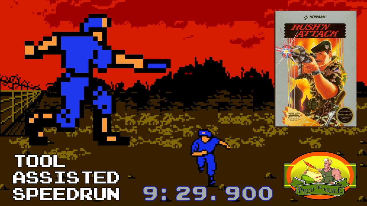 Rush'n Attack (NES) TAS in 9.29.900