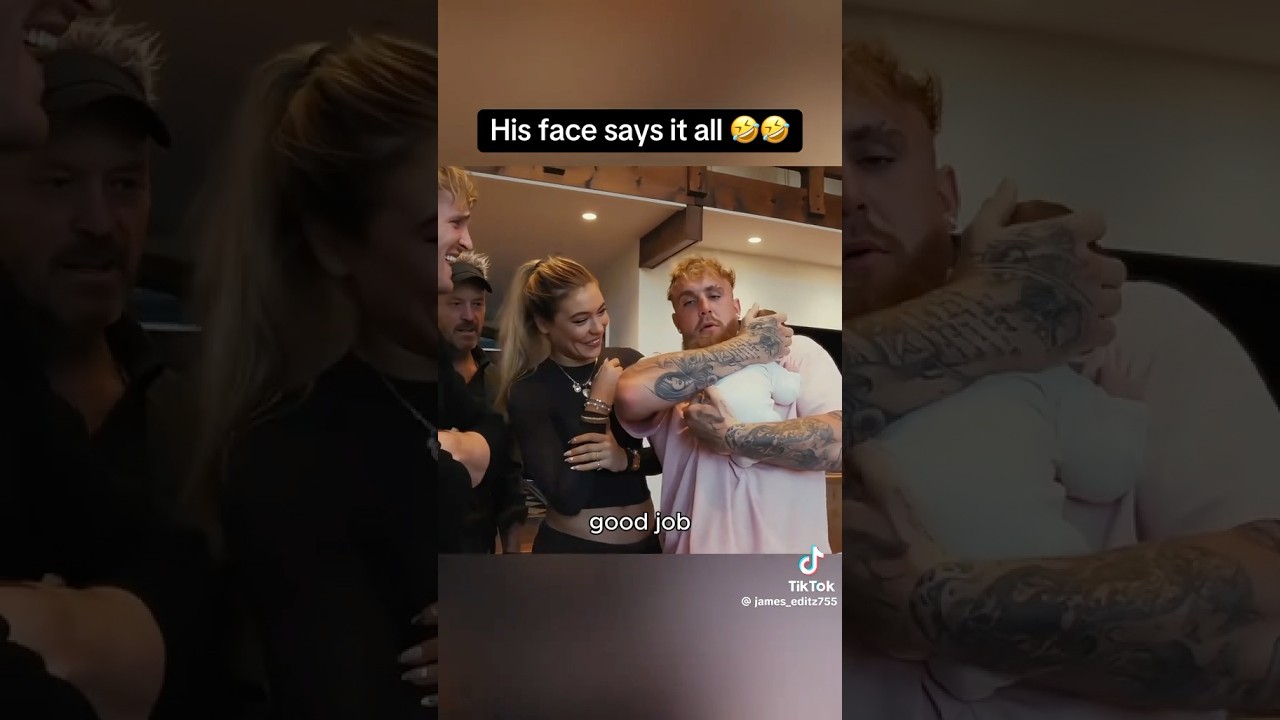 Jake Paul Hold BABY For The First TIME! @jakepaul #jakepaul #fyp #shorts #viral #youtube #fyp