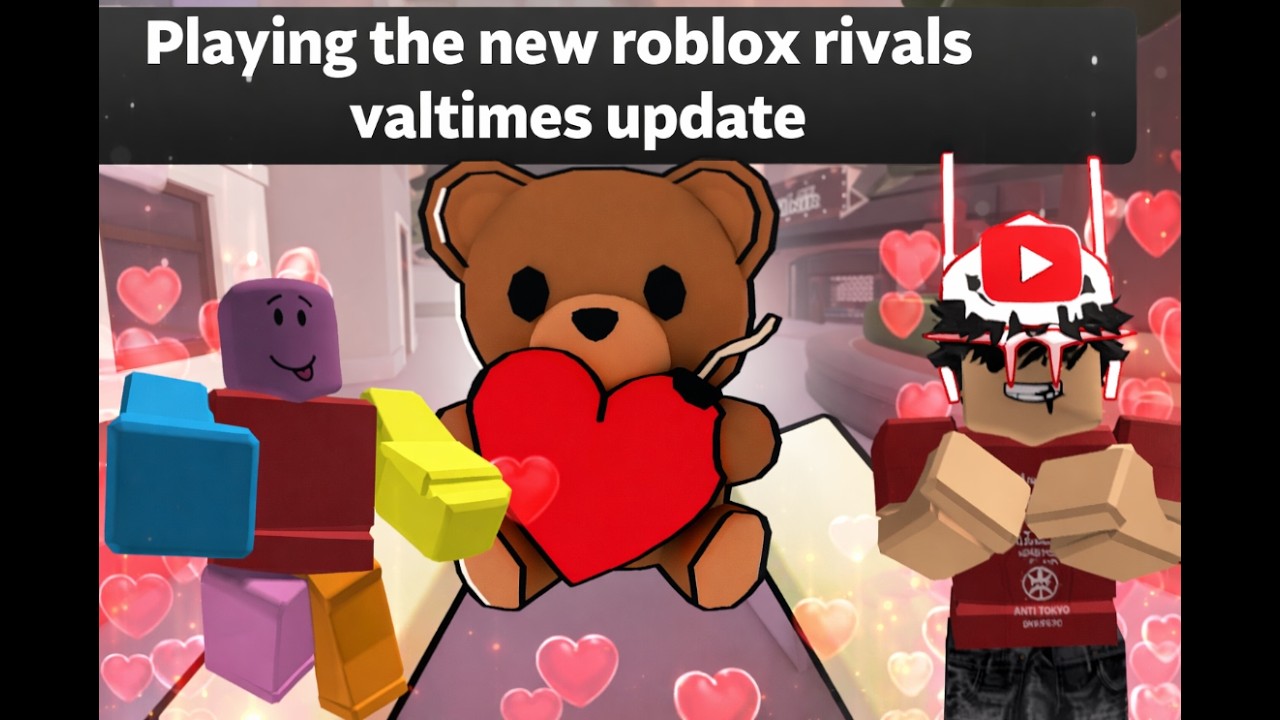 Playing the new Rivials VALENTINES day mini Update #roblox #rivials #valentines #update