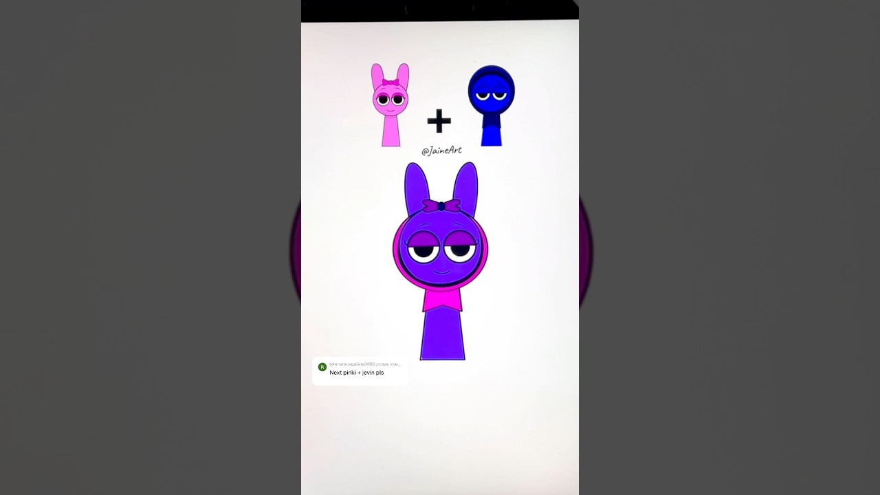 Pinki + Jevin Sprunki mix Incredibox #sprunki #pinki #jevin #incrediboxmix #incredibox #shorts