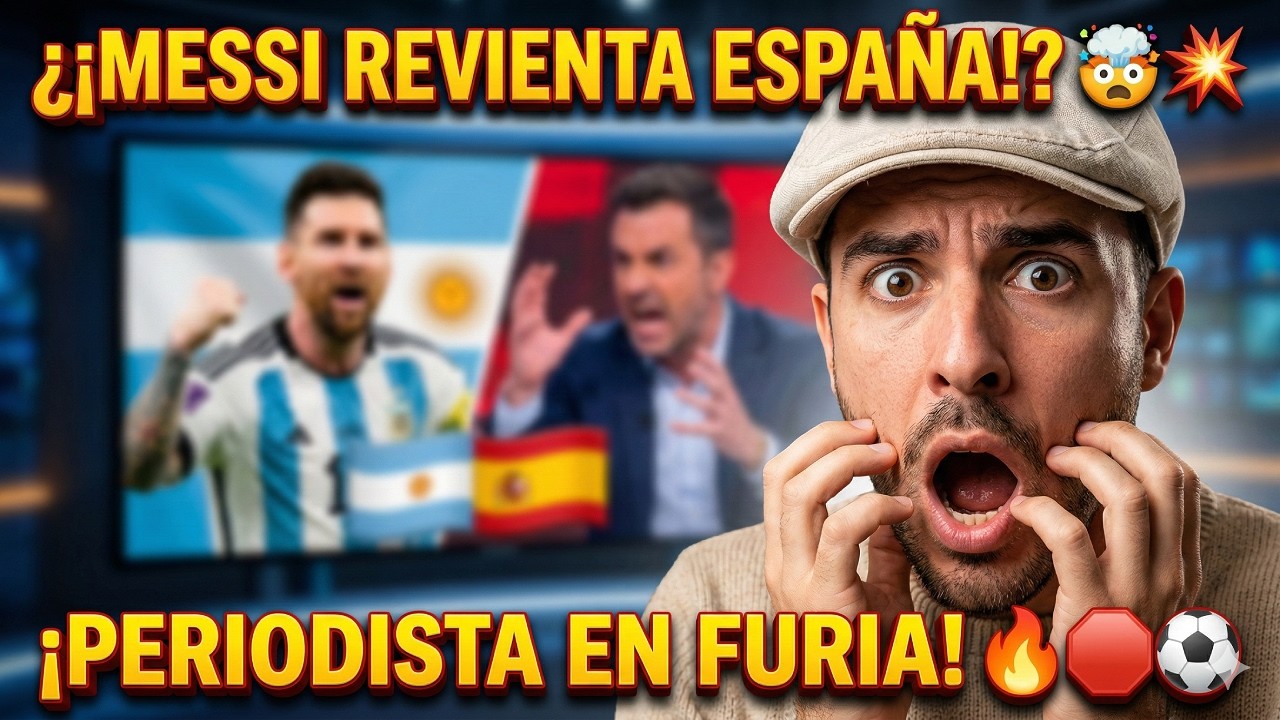 ARGENTINO HUMILLA A PERIODISTA ESPAÑOL POR FALTARLE EL RESPETO A MESSI Y A RIVER