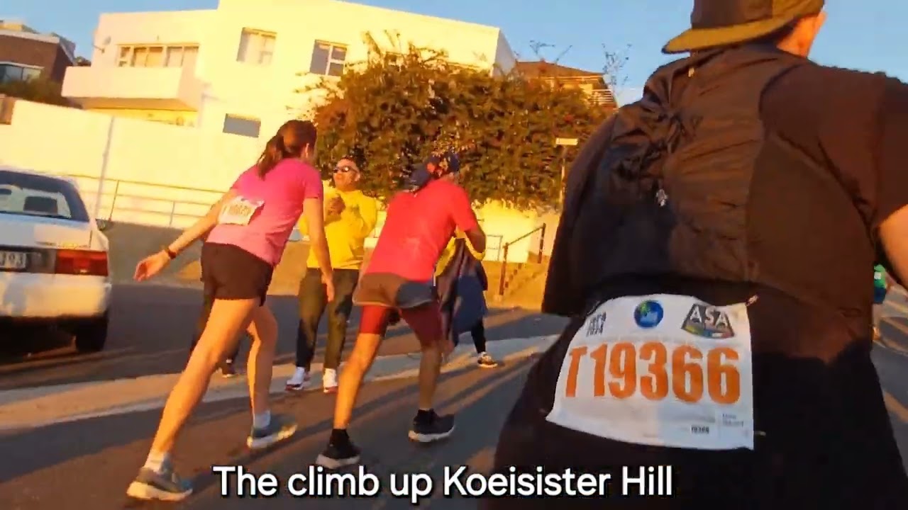 The climb up Koesister Hill at Slave Route Challenge 2024