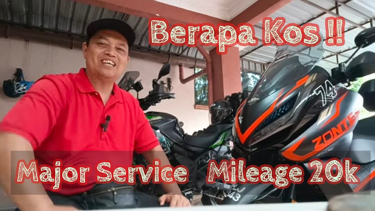 ZONTES 350/Major service mileage 20k / Apa part kena tukar/Bajet RM