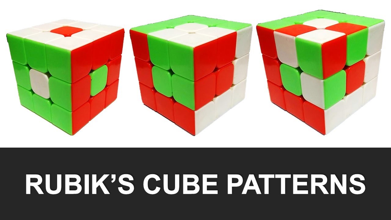 Rubik’s Cube Patterns | PART 1: Six Spots – Cube in a Cube – Checkerboard in a Cube
