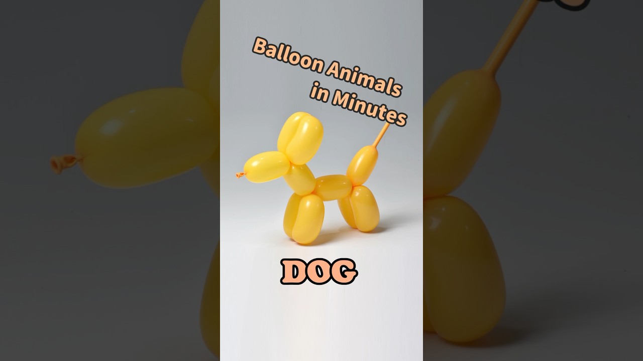 Balloon Animals in Minutes _ Dog #diy #balloncraft