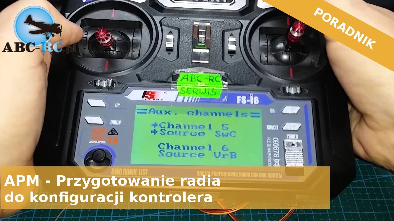 Konfiguracja APM - Przygotowanie radia do konfiguracji kontrolera - ABC-RC.PL