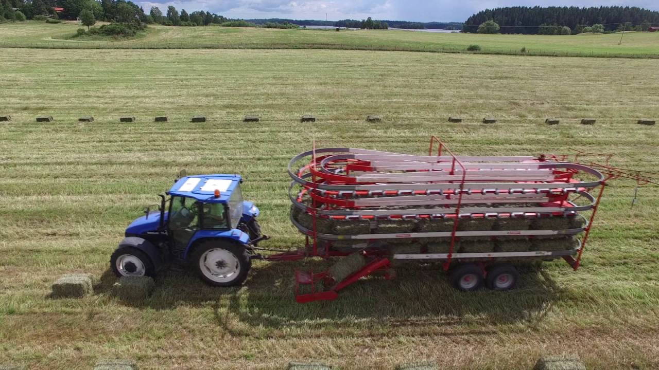 Making 20,000 square bales of hay - Holmbergs h&auml;sth&ouml;