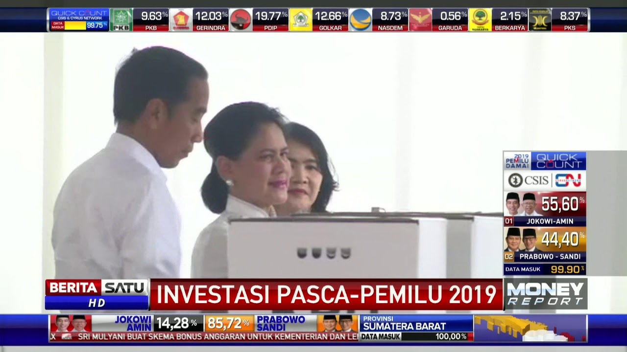 Hasil Quick Count Pilpres 2019 Jadi Sinyal Positif Perekonomian RI
