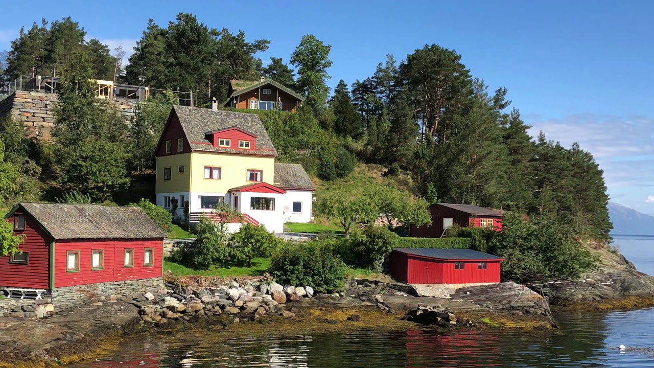 🇳🇴Norway🇳🇴 - Ferry Ride between TØRVIKBYGD & JONDAL in Hardangerfjord!