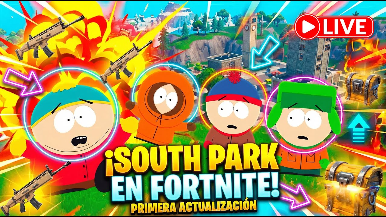 ¡PRIMERA ACTUALIZACIÓN de FORTNITE! COLAB con SOUTH PARK