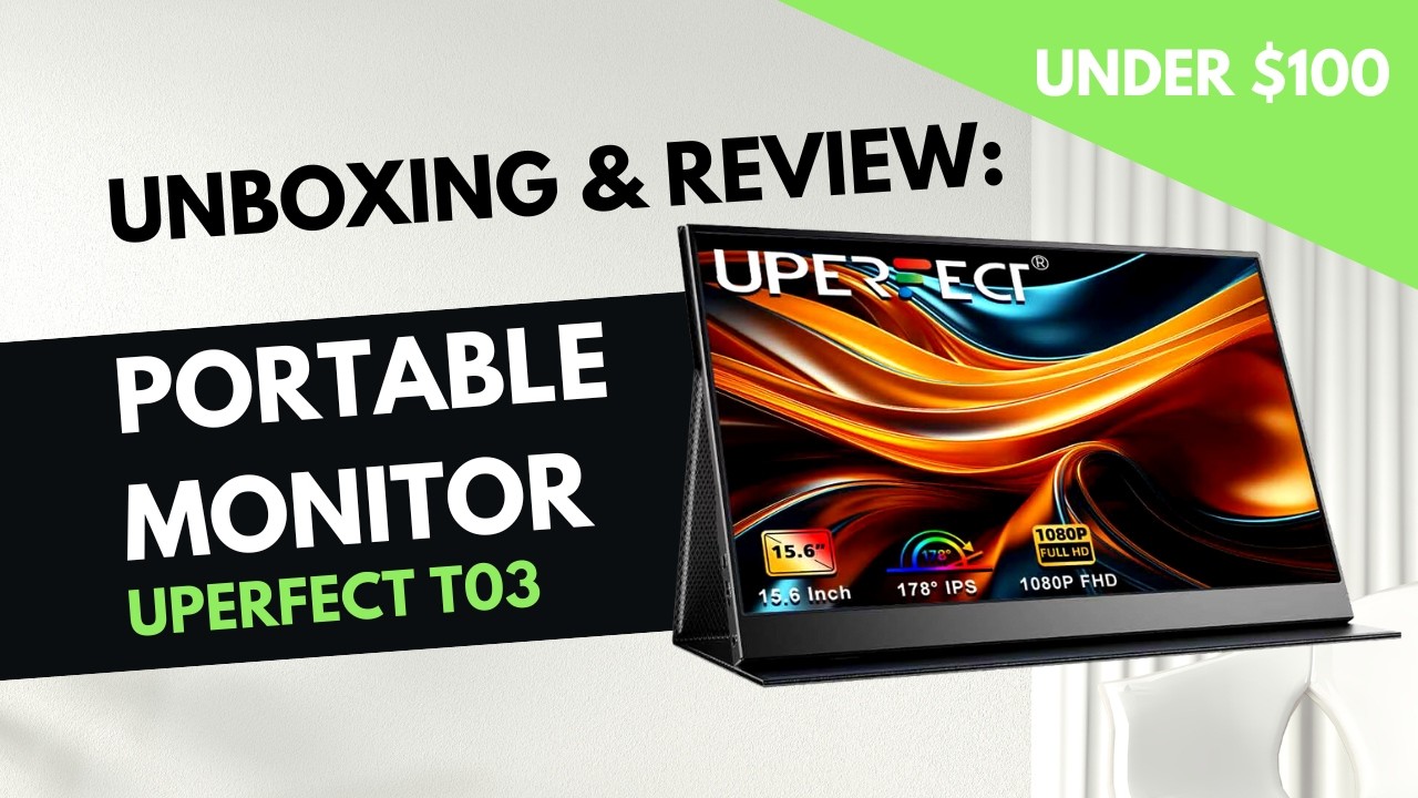 Распаковка и обзор портативного монитора Uperfect 15,6'' | Модель M156T03