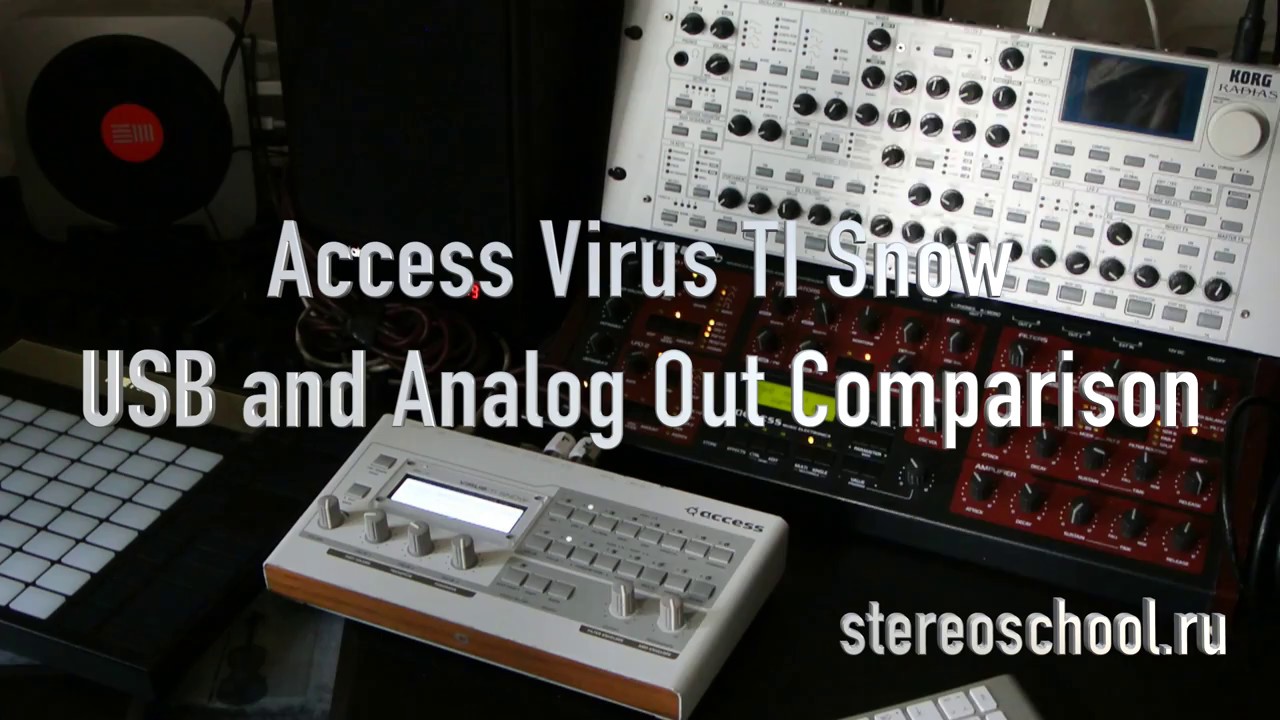 Access Virus TI Snow USB and Analog Out Comparison