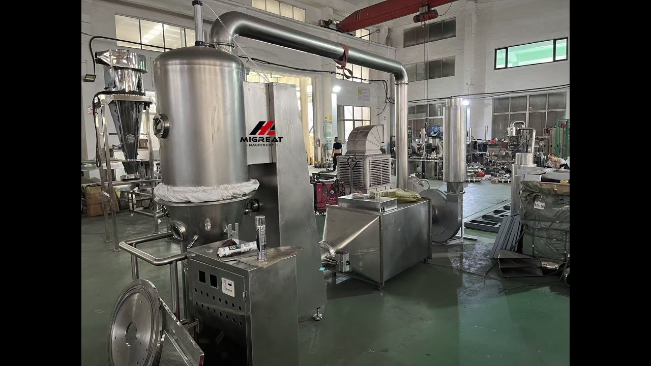 Fluid bed dryer powder granules particles fluidized drying machine