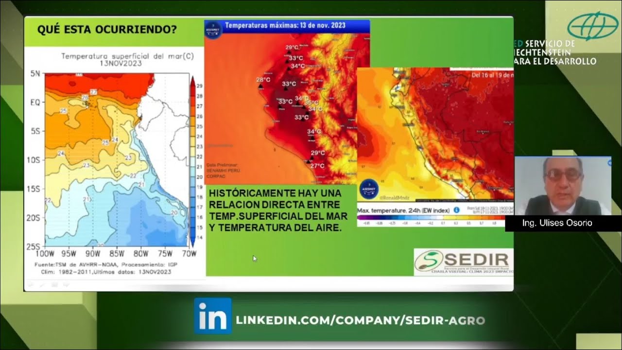 Sedir: FENÓMENO EL NIÑO CÓMO AFECTARÁ A LA AGRICULTURA- 15 NOV