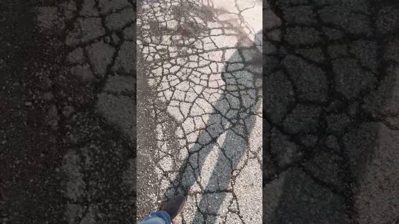 Cracked asphalt is a safety concern?