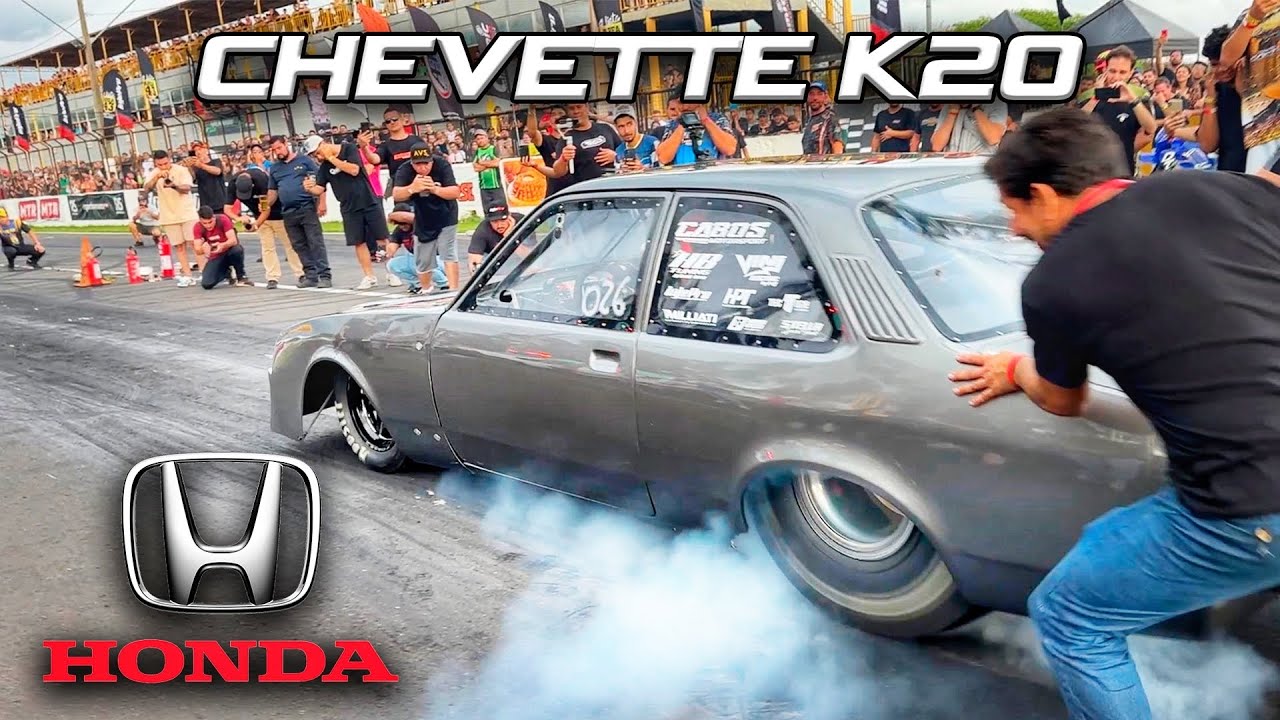 PRIMEIROS TESTES DO CHEVETTE C/ motor de HONDA K20 BILLET NA PISTA 🔥