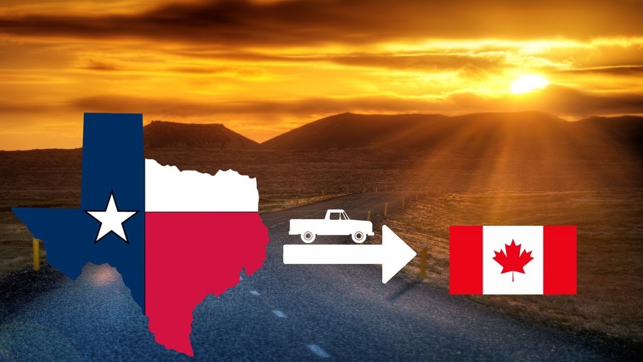 Texas to Canada - Cross Country Road Trip Timelapse
