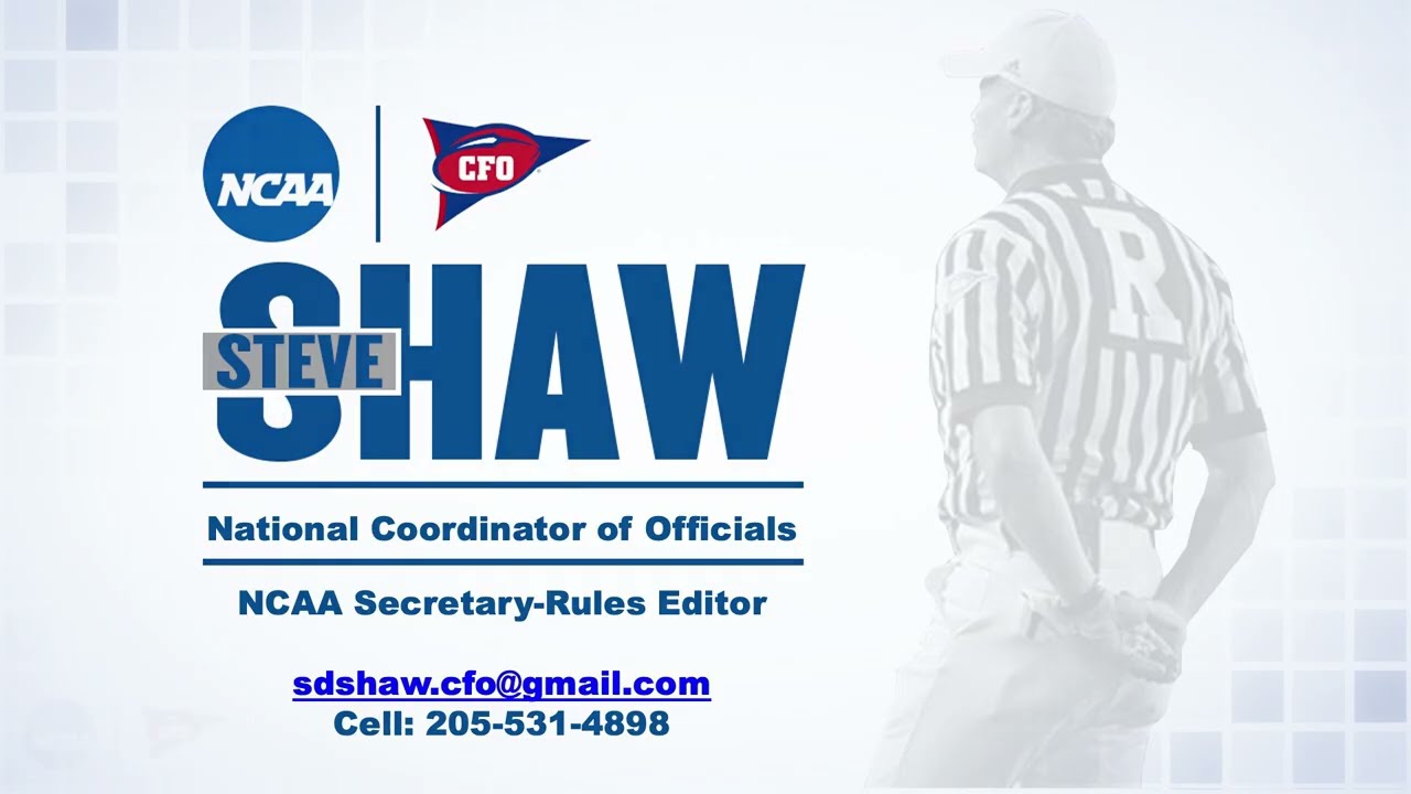 2026 CFO/NCAA Preseason Video #2 - Rule Changes
