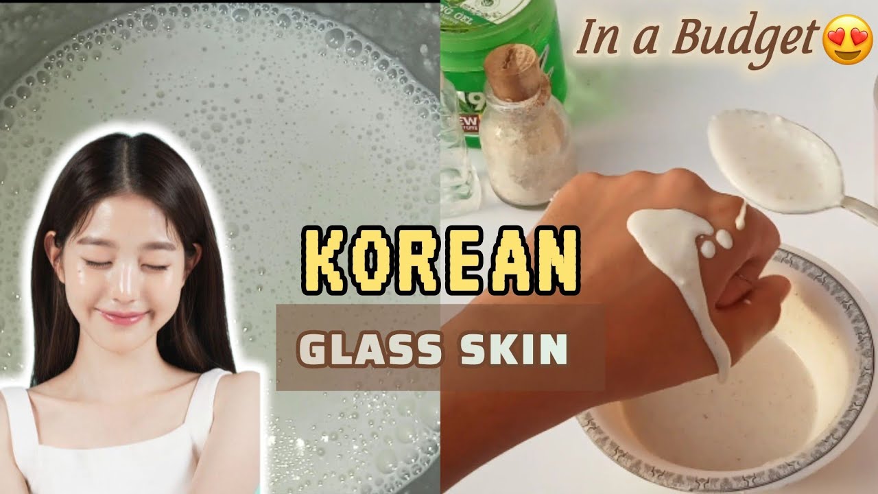 🇰🇷 Korean Glass Skin at Home✨| DIY Rice Cream for Clear, Glowing & Spotless Skin 😍