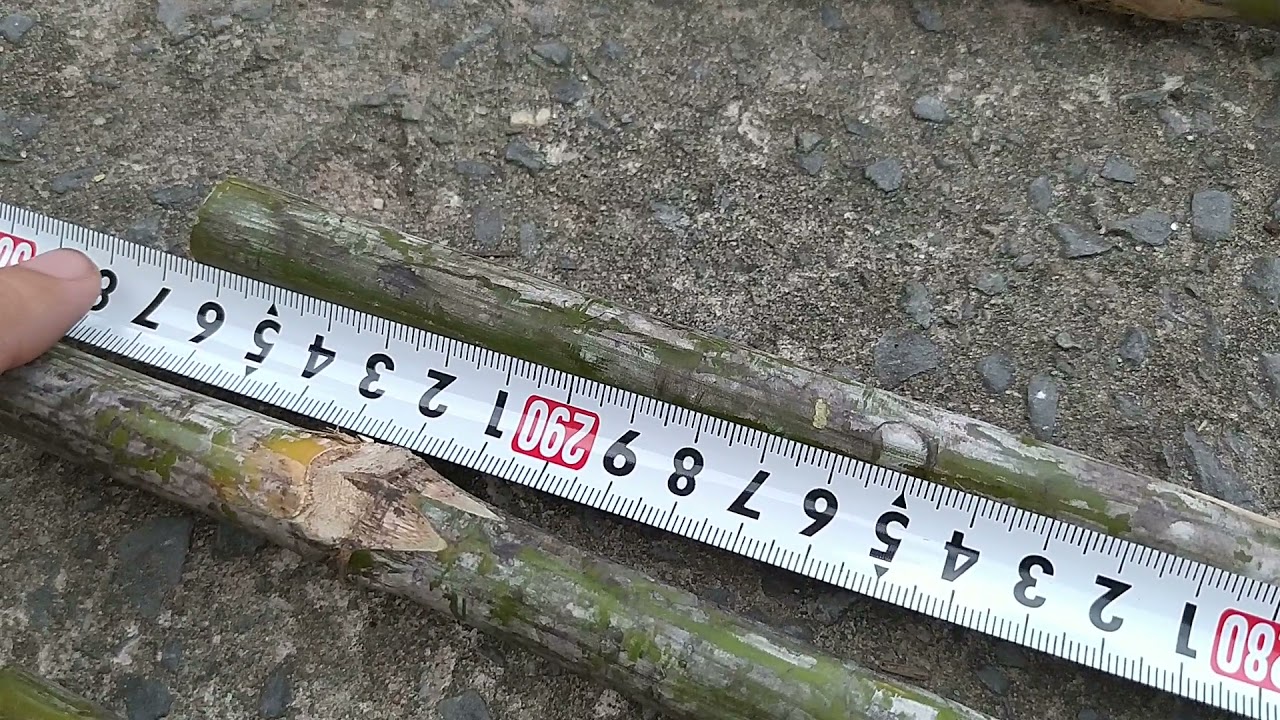 Measurement diameter at top and bottom of poles