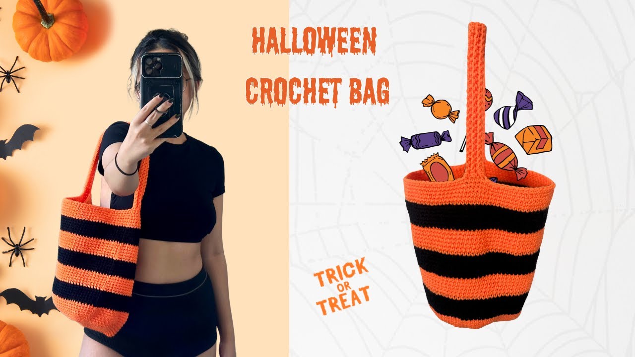 Crochet Bag for Halloween Tutorial