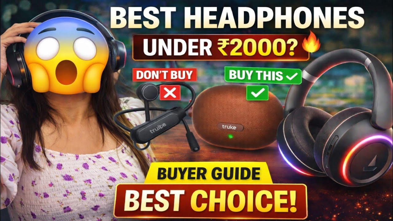 Best Wireless Earphones Under 2000 | Top 5 Bluetooth Headphones 2026 🔥