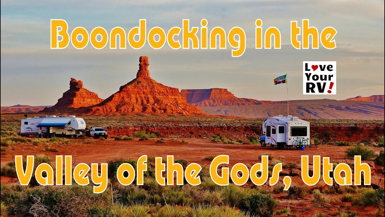 Boondocking in the Valley of the Gods in Southern Utah