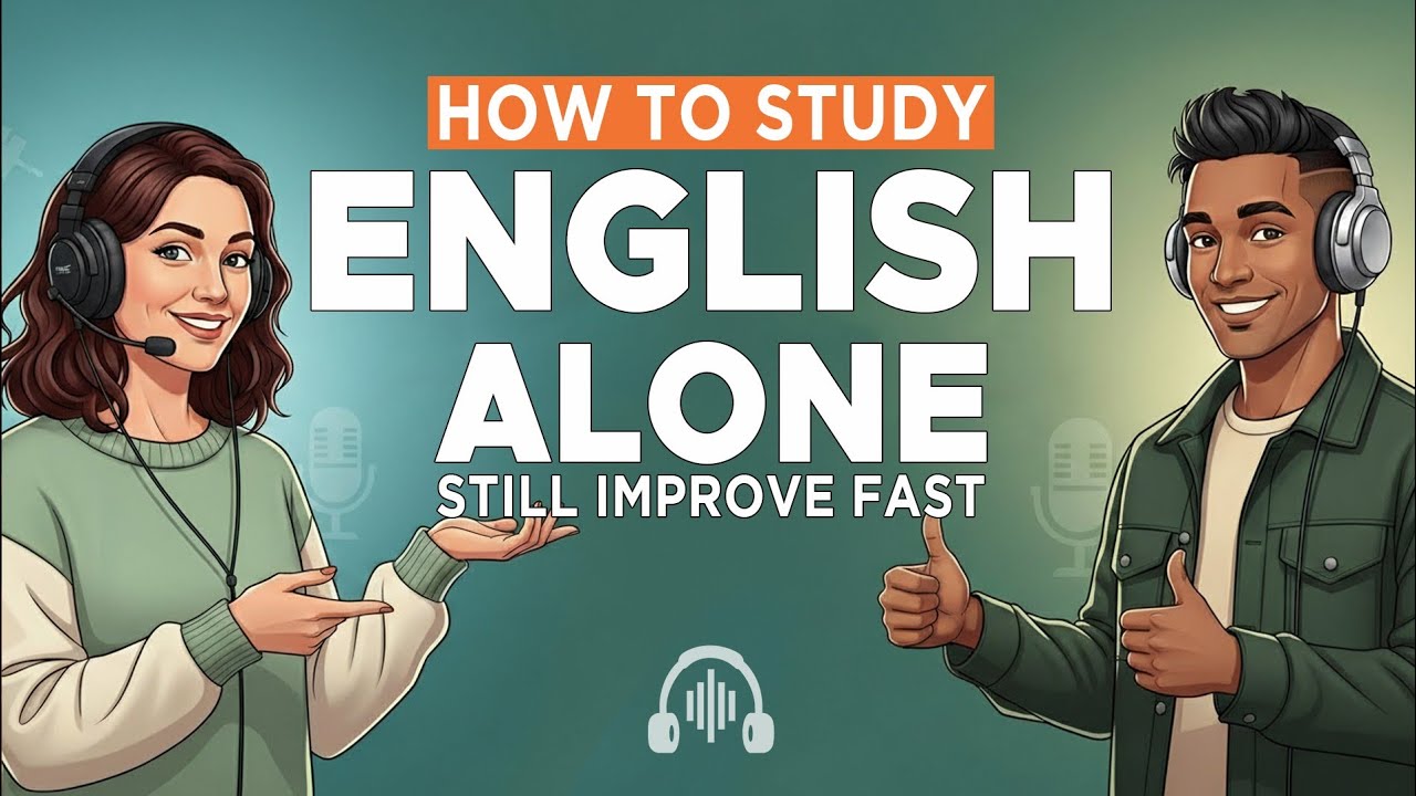 Easy English Podcast  | How to Study English Alone and Still Improve Quickly